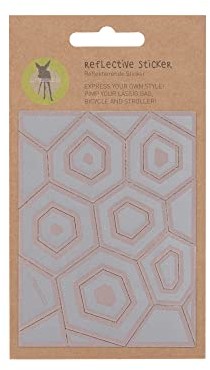Lassig Odblaskowa naklejka torba wózek dziecięcy samoprzylepne naklejki - Pimp your Bag/Reflective Sticker Hexagon