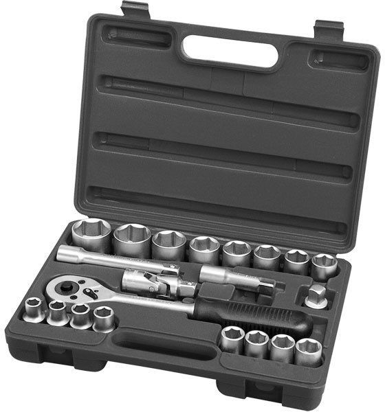 Extol PREMIUM Klucze nasadowe, zestaw 21szt, CrV, 1/2" 65231