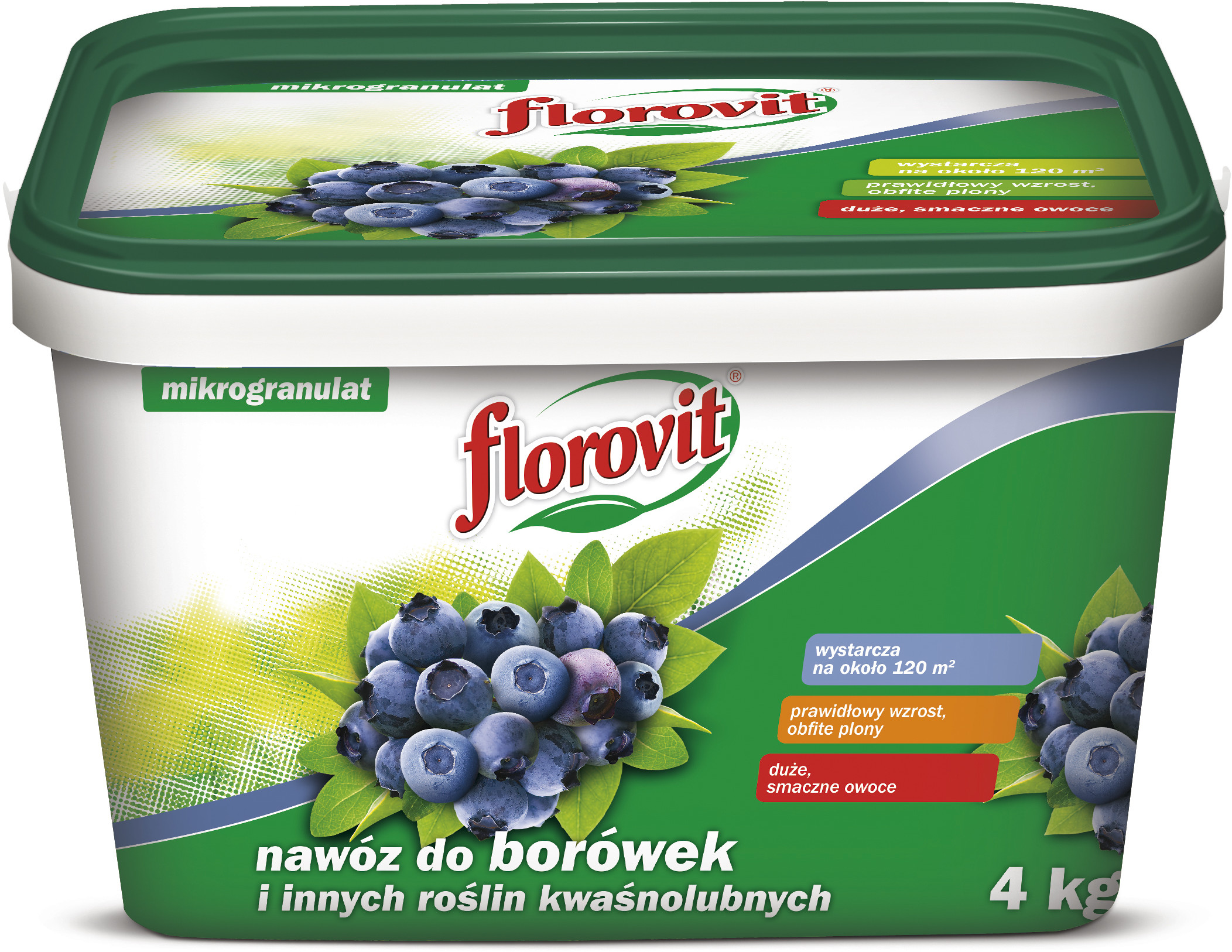 Florovit Nawóz granulowany do borówek i innych kwaśnolubnych roślin wiadro 4 kg