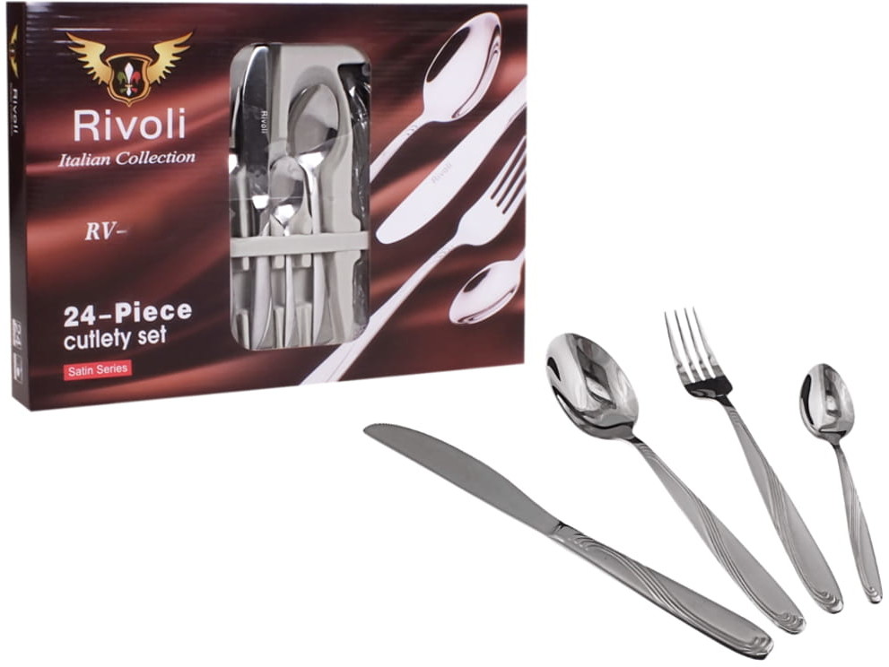 Rivoli Sztućce Rivoli RV 6111 POŁYSK zestaw komplet widelce łyżki Wybór RV 6111