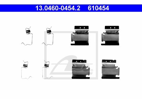 ATE ZESTAW INST KLOCKA HAM  13.0460-0454.2 PEUGEOT 307 1.6 07-/ TOYOTA AVENSIS 2.0D-4D 06-08