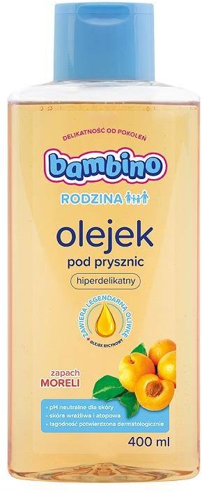 Bambino Rodzina olejek pod prysznic hiperdelikatny Morela 400ml 92111-uniw