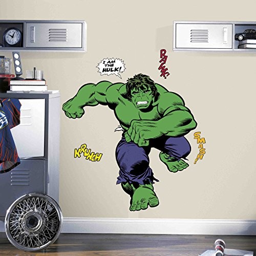 RoomMates Marvel Comics Giant Vinyl Wall Decal Set Classic Hulk Comic Room Mates album