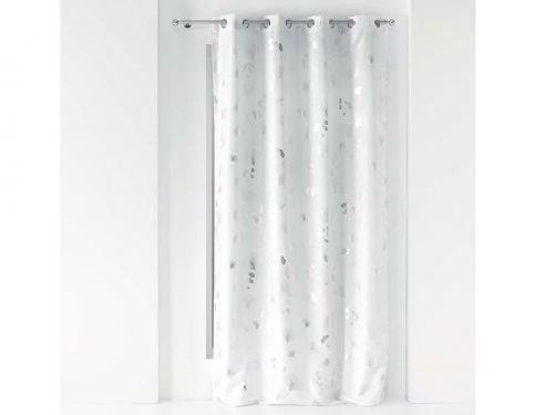 Douceur ZASŁONA BLOOMY - BIAŁA/ SREBRNY 140x260 3574386089876