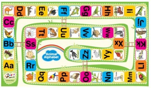 zzuple MEGA GRA-ANIMAL ALPHABET-3 WERSJE JĘZYKOWE ANIMAL ALPHABET-