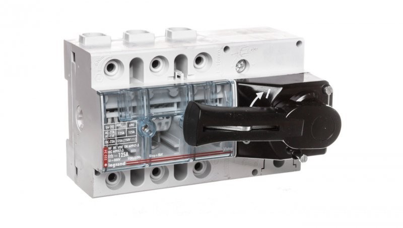 Legrand Rozłącznik izolacyjny 3P 125A VISTOP /napęd frontowy czarny/ 022534 022534