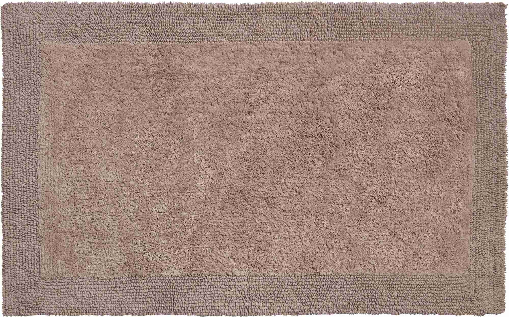 Grund Luksusowy bawełniany dwustronny dywanik łazienkowy LUXOR 80 x 150 cm brązowy