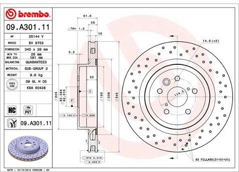 BREMBO 09.A301.11