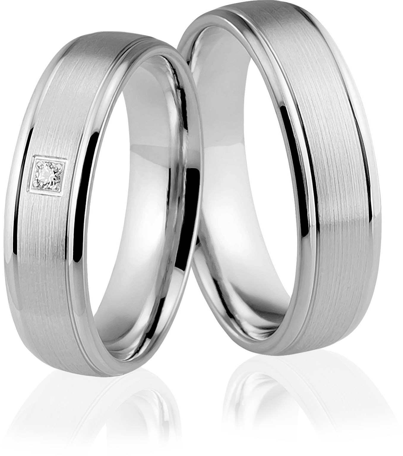 Eminence Obrączki srebrne z kamieniem - wzór Ag-284 Ag-284