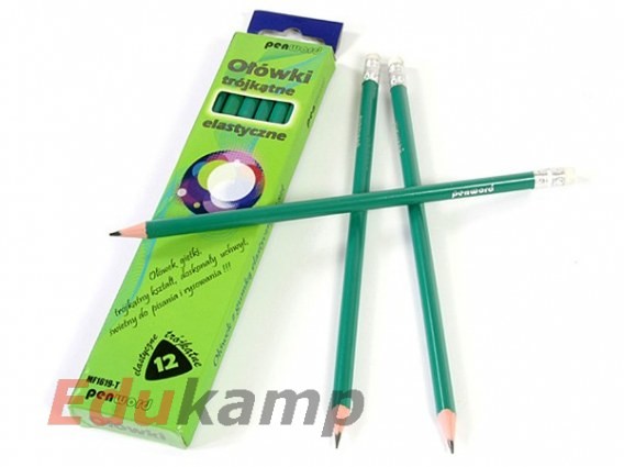Polsirhurt Ołówek z gumką PENWORD Flexi trójkątny elastyczny (1619-T) OL05PSH
