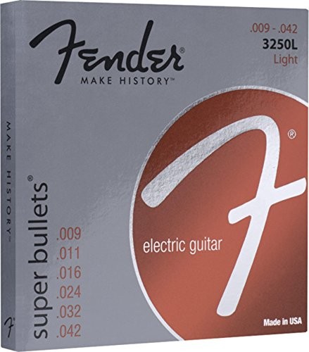 Fender struny basowe z niklowanej stali, okrągły drut, 1 sztuka 9-42 Super Bullet 0733250403