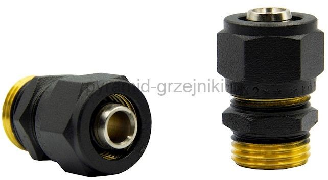 Varioterm Złączka zaciskowa GZ x 1/2 - czarny strukturalny Pex - alu-pex R187MX048-14