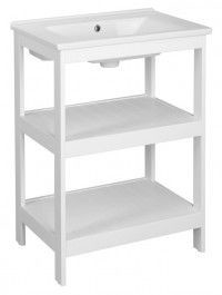 Aqualine ETIDE szafka umywalkowa 61,5x85x44 cm, biały mat ET610