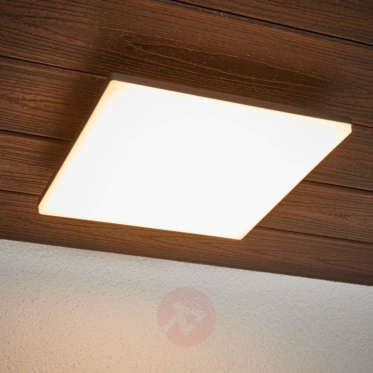 Lampenwelt.com Sterowana czujnikiem lampa sufit zewn LED Henni