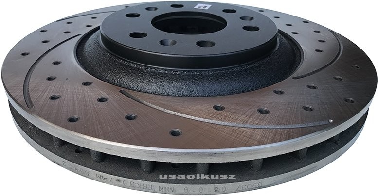 Pro Fusion Przednia WIERCONA NACINANA tarcza hamulcowa 323mm Cadillac SRX 2004-2009 55102-MIKODA