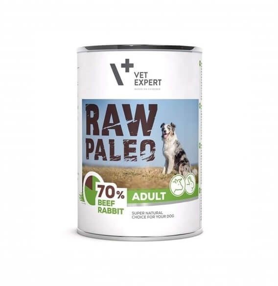 Vetexpert Vetexpert Raw Paleo Adult : Smak - Wołowina z królikiem