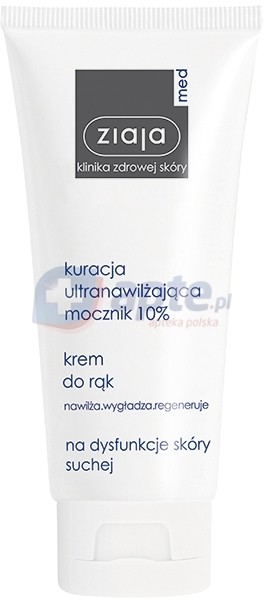 Ziaja Med Kuracja ultranawilżająca z mocznikiem 10% krem do rąk 100ml