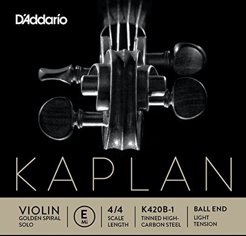D'Addario k420b 1 kaplana skrzypce pojedynczy rdzenia włókno węglowe 'E' verzinnter strun 4/4 Light K420B-1