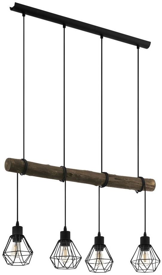 Eglo 43476 - Żyrandol na lince HORNINGTOPS 4xE27/40W/230V