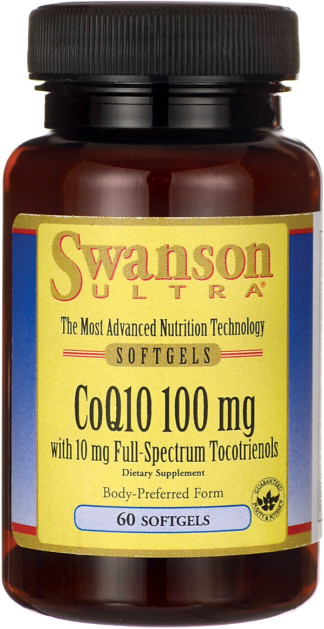 SWANSON Koenzym Q10 100mg + Tocotrienole 10mg 60sg