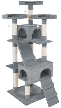 TecTake Drapak dla kota Barney 170 cm szary 400481
