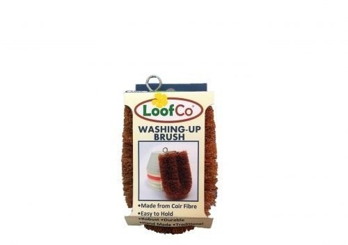 LoofCo Naturalna szczotka do zmywania z włókien ze skorupy kokosa LoofCo