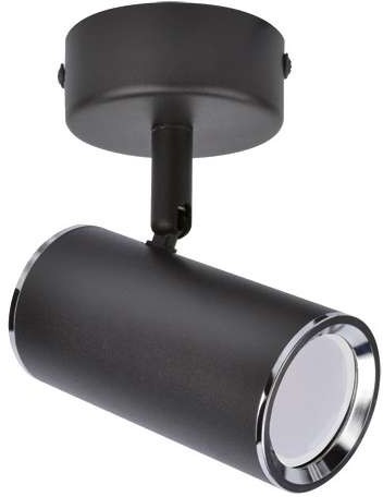 Ideus LAMPA sufitowa MEGAN 03656 natynkowa OPRAWA metalowy reflektorek kinkiet tuba ścienna czarna 03656