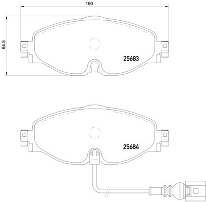 BREMBO Zestaw klocków hamulcowych, hamulce tarczowe P 85 126X P 85 126X