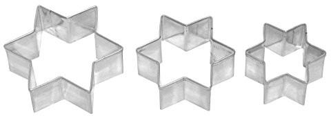 RBV Birkmann Birkmann 1010706710 forma do wycinania gwiazda, 3-krotnie na taras, tworzywo sztuczne, szara, 5 x 3 x 2 cm 1010706710