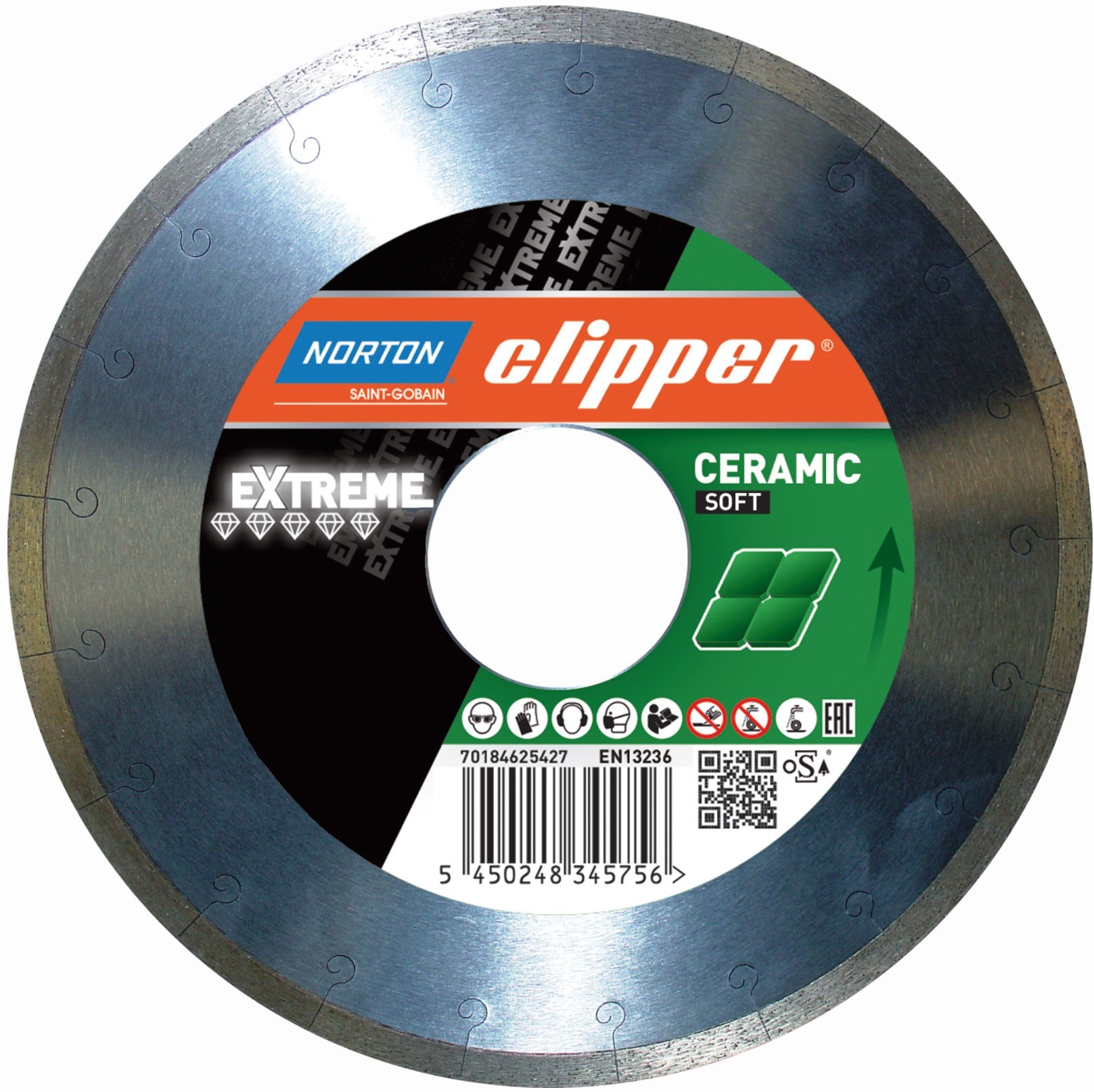 NORTON Clipper Tarcza diamentowa Clipper Extreme Ceramic Soft 350 mm 70184602484