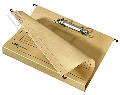 Falken - Poland Teczka zawieszkowa Falken UniReg z poszerzanym dnem i mechanizmem ringowym. Wyprodukowano w Niemczech. Tekturowa A4 Szerokość dna 4 cm Brązowa Idealna do kartoteki Do większych ilości dokumentów 11288156