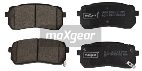 MaxGear Zestaw klocków hamulcowych, hamulce tarczowe 19-2902