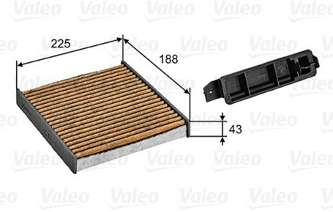 VALEO Filtr, wentylacja przestrzeni pasażerskiej 701030