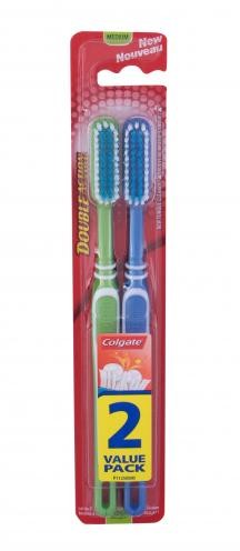 Colgate Double Action Medium 2 szt Szczoteczka do zębów