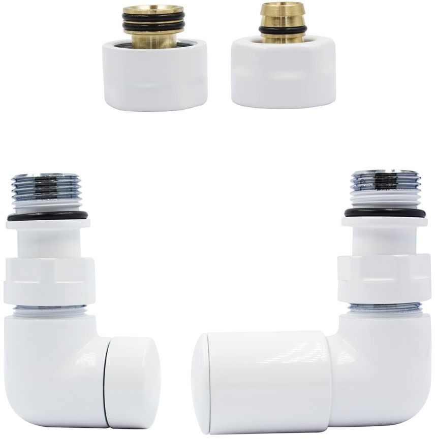 Varioterm Zawór regulacyjny Vision ze złączką PEX/CU - biały mat alu-pex - PEX 16mm prawy VIR21P(PEX)