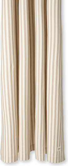 Ferm Living Zasłona prysznicowa Chambray w paski beżowo-biała 1104263977