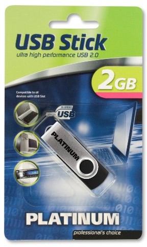 Platinum Twister pamięć przenośna USB 2.0, czarny 4027927775589
