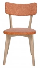 King Home Krzesło SCANDI pomarańczowe - podstawa dębowa 9513-F.ORANGE