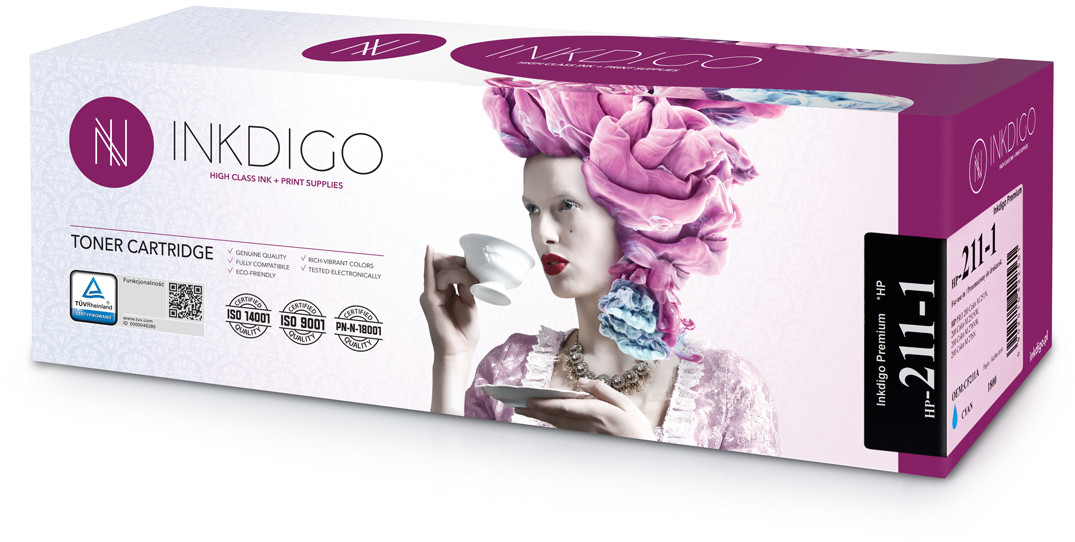 Inkdigo Toner Zamiennik INKDIGO HP 211 (CF211A) Cyan HP-211-1