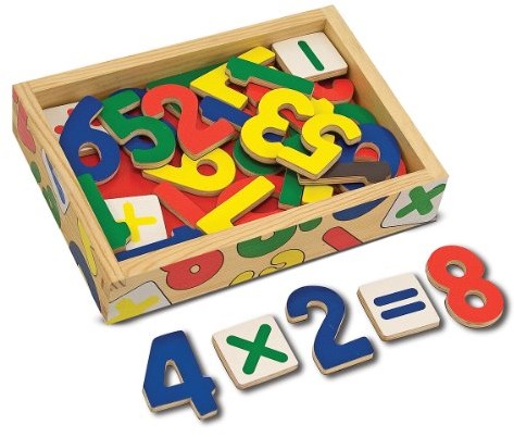 Melissa & Doug 10449  37 drewno liczb i znaków magnesów FBA_10449