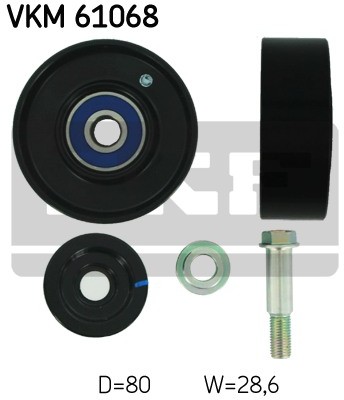 SKF Rolka prowadząca pasek wielorowkowy SKF VKM 61068