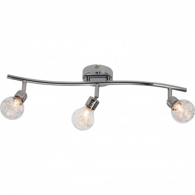 Brilliant Oświetlenie BULB Lampa sufitowa Chrom, 3-punktowe 21216/15