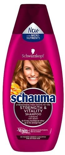 Schauma Strength & Vitality Shampoo szampon do włosów cienkich i łamliwych 400ml