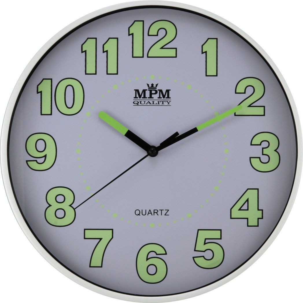 MPM Quality Zegar ścienny E01.3684.00 fi 25 cm Lume 3661-uniw