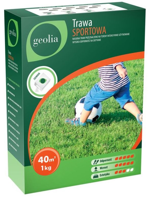 GEOLIA Nasiona trawy na tereny sportowe + mikoryza 1kg Geolia