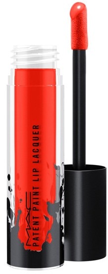 MAC Red Enamel Patent Paint Lip Lacquer Błyszczyk 3.8 g