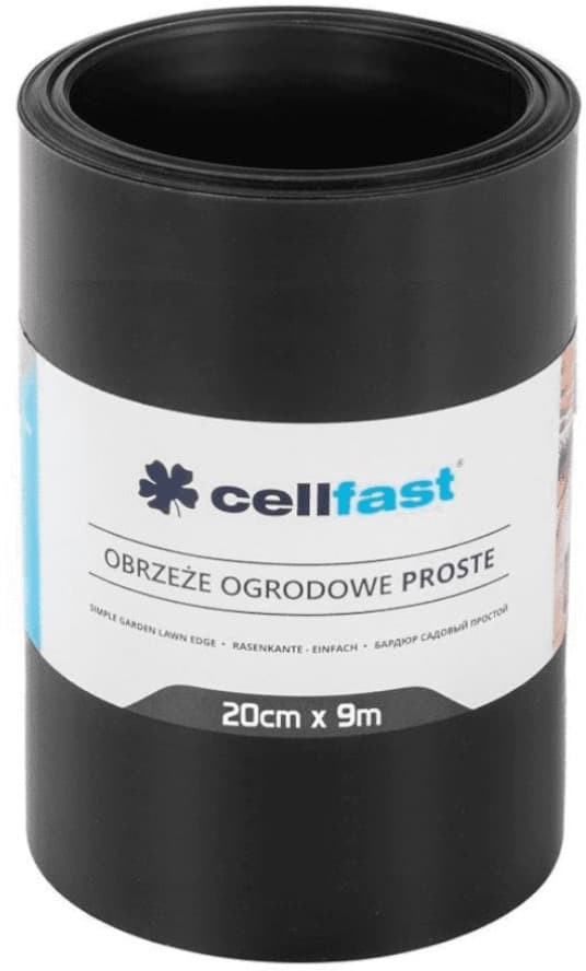 CELLFAST Obrzeże ogrodowe proste 20cm x 9m czarne CEN-66972