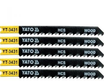 Yato brzeszczot do wyrzynarek typ u, 10 tpi, do drewna, 5 szt YT-3430