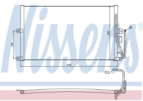 NISSENS Skraplacz, klimatyzacja 94653