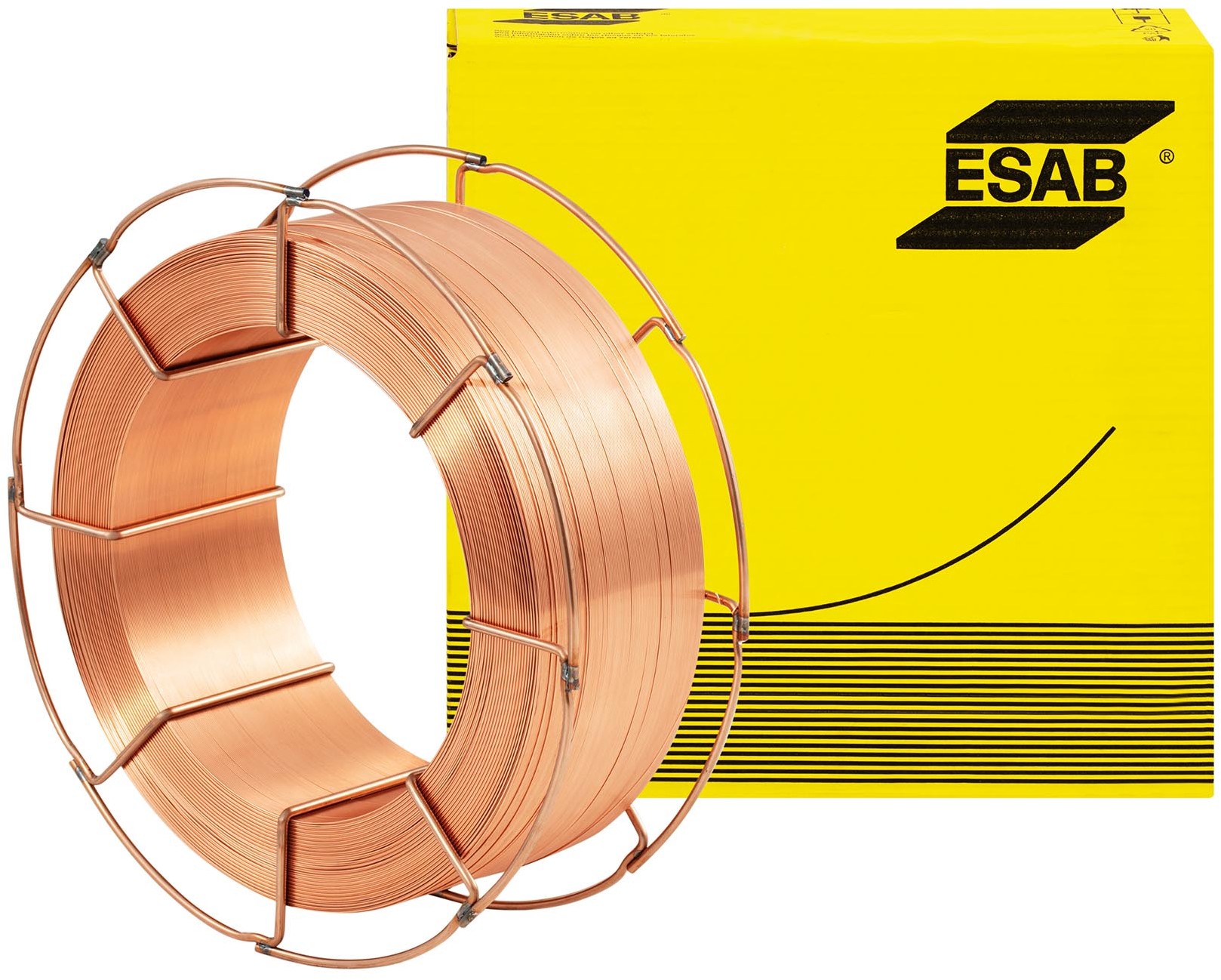 ESAB Drut spawalniczy miedziowany drut lity stal konstrukcyjna/do rur/konstrukcyjna drobnoziarnista/stoczniowa 0.8 mm 15 kg AUTROD OK 12.64-0.8-15.0
